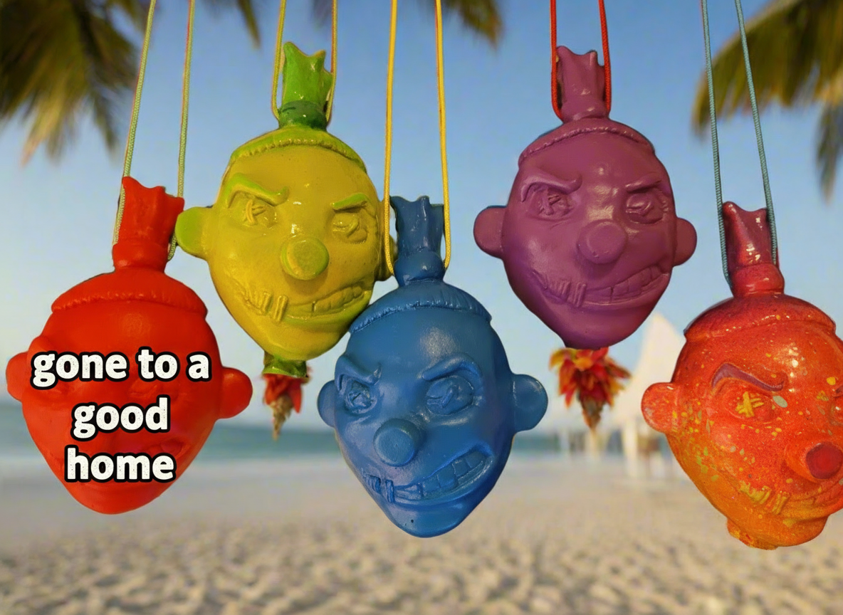 Schrumpfkopf, verkleinerter Kopf, handgefertigt